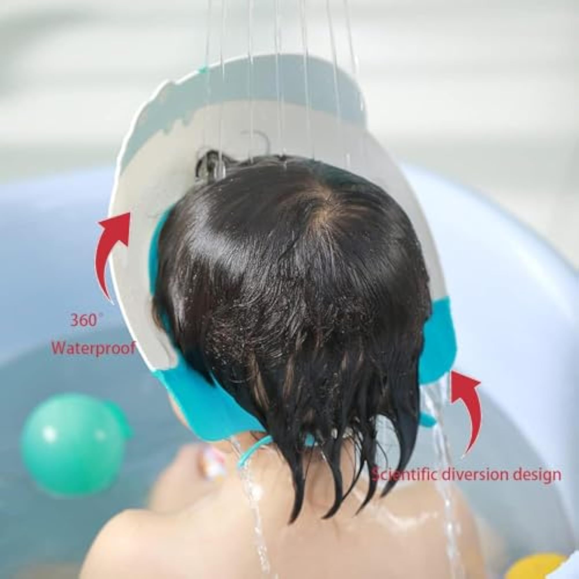 Baby Shower Cap Shield for Kids, Cute Dinosaur Design
