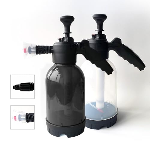 Vlfn 洗車用フォームスプレー、PAポット洗車液家庭用散水フルセット、高圧エアレーションフォームウォーターガンアーティファクト付き (ブラック)