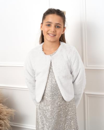 Image of BOLEROSE Girls Faux Fur Bolero Jacket