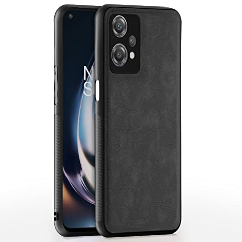 Image of Pikkme Oneplus Nord Ce 2 Lite 5G Back Cover | Flexible Pu Leather | Full Camera Protection | Raised Edges | Super Soft-Touch | Bumper Case for Oneplus Nord Ce 2 Lite 5G (Grey)