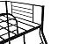 Bunk Beds Twin Over Full, Heavy Duty Metal Bed Frame with Safety Rail and Ladder for Dormitory Bedroom Boys Girls Adults,No Box Spring Needed,Black (Black)
