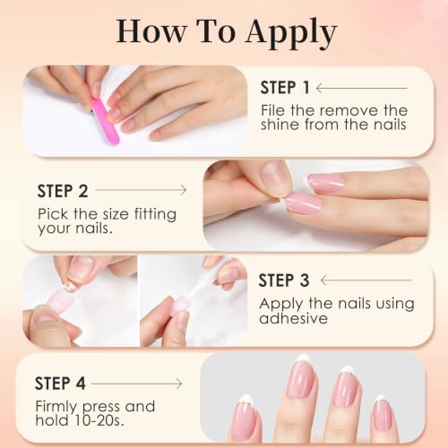 French Tip Press On Nails - image 7