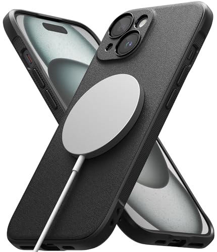 Étui iPhone 15 Plus magnétique mince antichoc et bumper souple noir