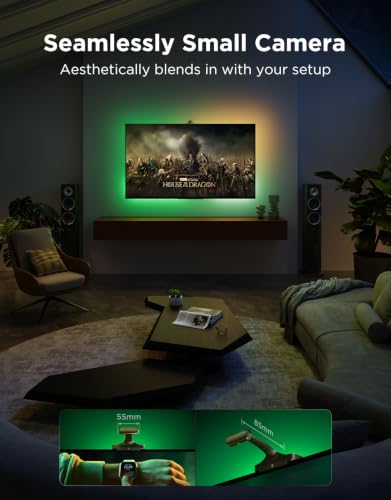 Image of Govee TV Backlight 3 Pro with HDR Triple Camera, Sync to 75-85 Inch Screen | 5-in-1 RGBWWIC Smart LED Strip Lights for Home Theater, 75LEDs /m, Supports AI Filter, DreamView Sync, Compatible with Matter