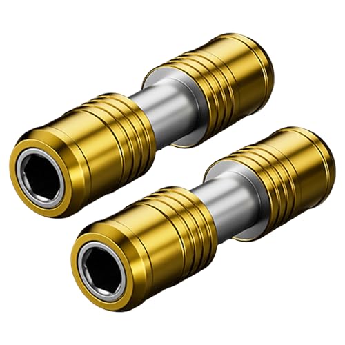 交換可能なダブルサイドドリルアダプター、自動チャックロック、強力なカーボンスチールボディ、各種ツール、防水六角形アダプターアルミニウム。