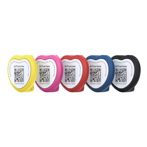 PawView Personalisierte Silikon Hundemarke qr code & NFC-wasserdichte, geräuschlose Für kleine, mittelgroße und große Hunderassen mit Online-Profil,Gegen Verlust,Finder Scannt ohne App DE
