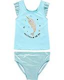 OshKosh B'Gosh Baby Girls' Narwhal Tankini Swimsuit with UPF 50+ Sun Protection, Blue (Size 6-12 Months) (6 Months)