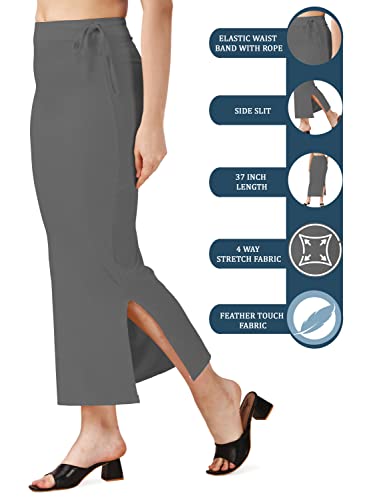 Image of Mehrang Microfiber Saree Shapewear Petticoat for Women, Cotton Blended Shape Wear Dress for Saree