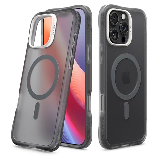 Image of Spigen Cyrill UltraSheer Mag | iPhone 16 Pro Max Case | Black Dark Grey iPhone 16 Pro Max Back Cover | TPU+Poly Carbonate - Space Gray