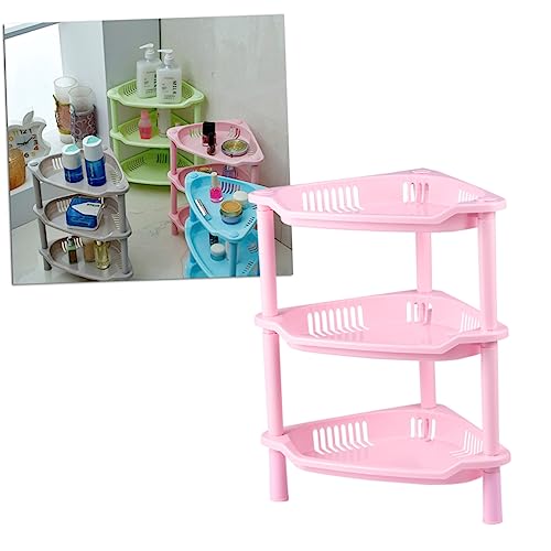 Alipis 3 Organizador de estantes de Esquina estanterias almacenaje estanterias trastero repisa para baños Home Organizer Organizador Familiar estantes de baño Estante de Escritorio Rosa
