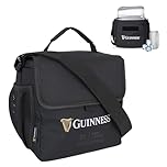 Guinness Lunch Bag 9L – Insulated Cooler Bag for Adults | Compact Lunch Box with Bottle Holders | Ideal for Work, Travel, Picnic & Beach | Official Guinness Shoulder Cooler Bag