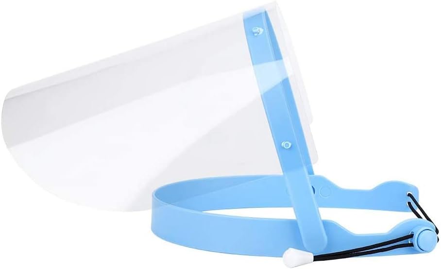 XIAOCUI Safety – Pantalla Facial, Protector Facial Transparente, Cocina cocinar, Aceite de Doble Cara Anti-Fog Anti Splash, protección máscara Facial Visera, Ojo Protección