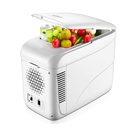 Mini Frigorífico Refrigerador Del Automóvil Nevera Coche Enchufable 9L Uso Dual: Coche Y Hogar Con Funciones De Calefacción Y Refrigeración 12 V/220 V