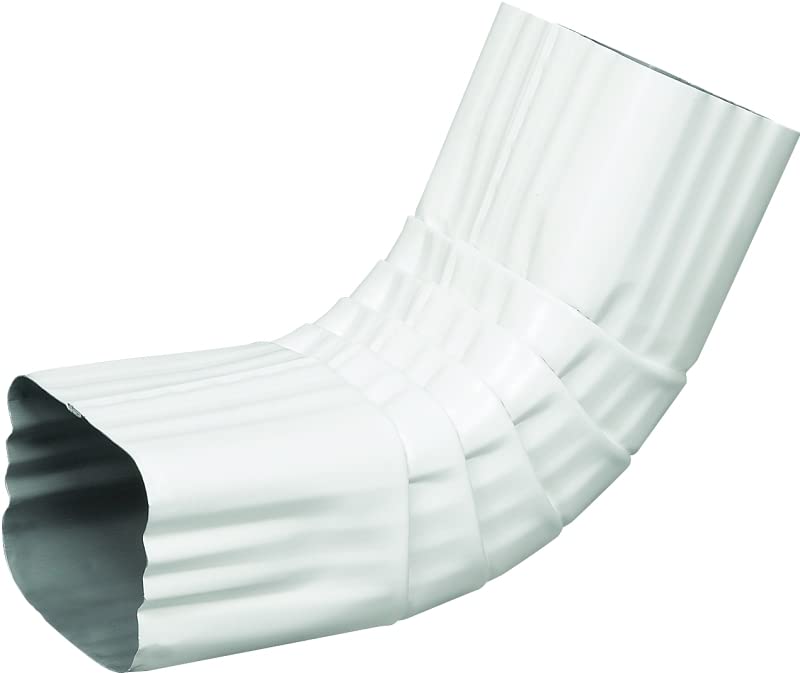 Rocky Mountain Goods Gutter Elbow 2x3 A - White Aluminum Downspout A Connector - Rust-Resistant Durable Finish - Fits Standard Gutters - Easy Installation