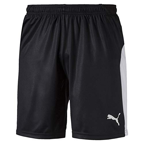 PUMA Men's Liga Shorts, Black/White, L