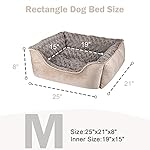 JOEJOY-Rectangle-Dog-Bed-for-Large-Medium-Small-Dogs-Machine-Washable-Sleeping-Dog-Sofa-Bed-Non-Slip-Bottom-Breathable-Soft-Puppy-Bed-Durable-Orthopedic-Calming-Pet-Cuddler-Multiple-Size-Beige
