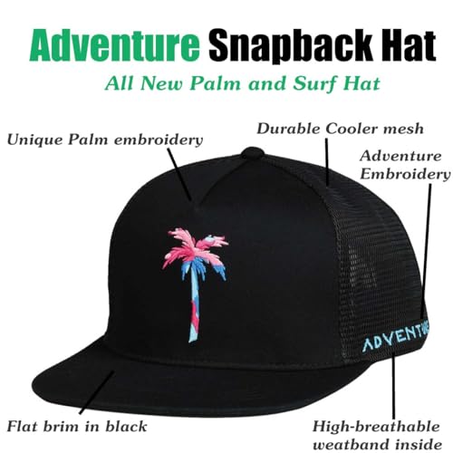 EDTREK Elite Youth Adventure Snapback Hat for Big Kids Surf Hat - Beach Hat - Hiking Trucker Hat - Golf Hat4