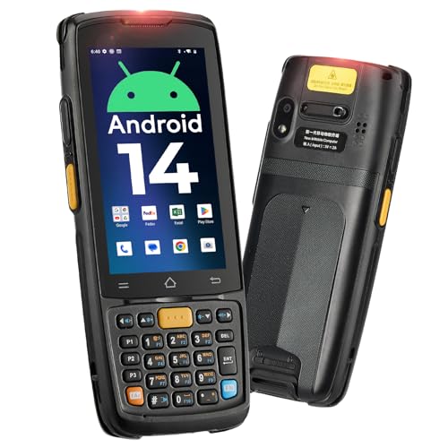 MUNBYN 2026 Nuevo Android Escáner de Códigos de Barras Android 14, PDA Portátil con Memoria de 4GB+64GB, 1D/2D HS7, Pantalla Táctil de 4