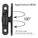 Joytrace Heavy Duty Bolt On Sealed Bearing Gate Hinges for Large Driveway Gates 1100lbs Adjustable Industrial Hinge for Wood Metal Swing Gate Hinges