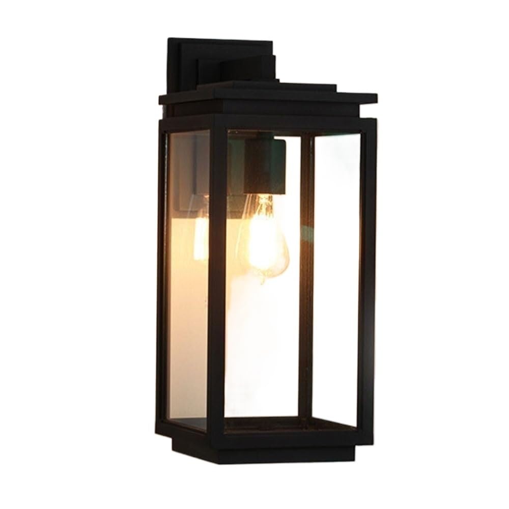 Reading Light Wall Sconce Glass Exterior Wall Sconce Wall Mounted Aluminum Wall Sconce Suitable for Outdoor Corridors(H-46cm)