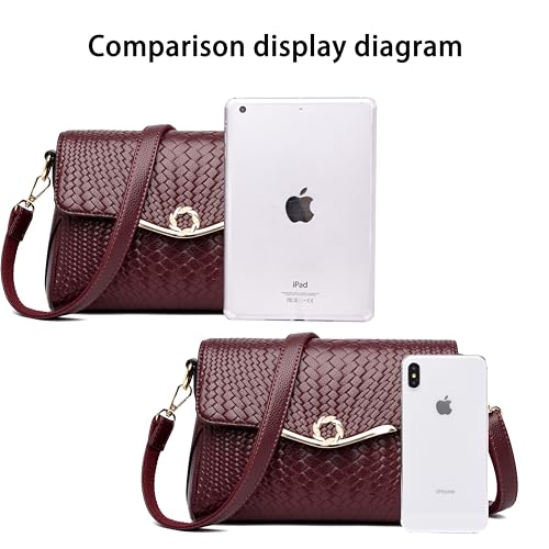 FSD. WG Crossbody Bags for Women Leather Ladies Shoulder Purses with Chain Strap Stylish Clutch Purse4