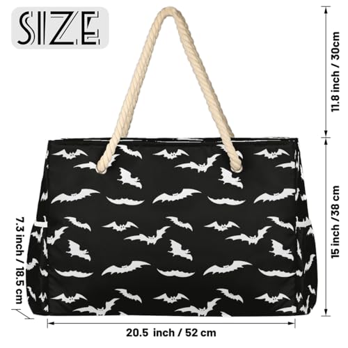 Bolso grande de playa para mujer con cremallera resistente al agua miniatura 4