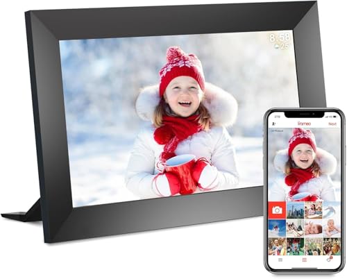32GB FRAMEO Digital Photo Frame, 10.1' IPS Touch Screen Smart WiFi Digital Picture Frame,...