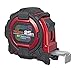 TAJIMA Tape Measure - 25 ft x 1-1/16 inch GS-Lock Measuring Tape with Shock Resistant Case & Acrylic Coated Blade - GS-25BW