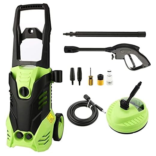 Voluker Hidrolimpiadora,2000 W,150 Bar,450 l/h,Limpiadoras a presión,Manguera de 5m,Limpiadora de Alta presión, para Lavado de Autos, terraza y hogar