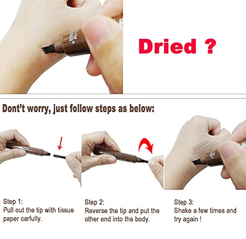 Penna per Sopracciglia Tatuaggio 2 Pezzi Matita