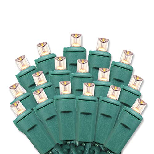 Aurio Christmas Lights, 24.8ft 100-Count LED End-to-End Connectable Mini Christmas String Lights, Light