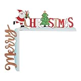 Créez une Ambiance Festive : Illuminez votre entrée avec cette décoration de porte de Noël charmante, mettant en avant un Père Noël joyeux et un sapin élégant, apportant une atmosphère merveilleuse dès l’arrivée.