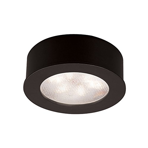 Image of WAC Lighting HR-LED87-27-BK 3000K Soft White Round LED Button Light, Black