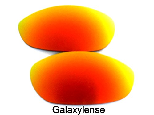 GALAXYLENSE Replacement Lenses for Oakley Monster Dog Fire Red Color Polarized,4