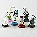 6 figuras de Pesadilla antes de Navidad en miniatura para niños, Jack, Sally, shock, cero, bloqueo, barril
