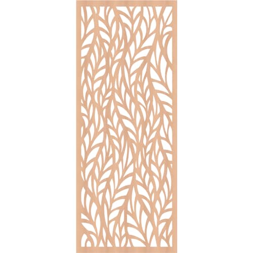 Image of Ortonville Decorative Pierced Fretwork Wood Wall Panels, 21 3 /8 inchW x 54 3 /8 inchH x 3 /8 inchT, Alder