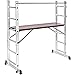 TecTake Escalera 3 en 1 de Aluminio Multipropósito Combinación y Andamio Plataforma...