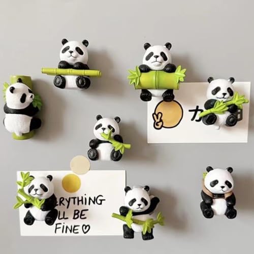 Imán decorativo magnético de pared con diseño panda