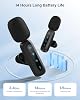 Wireless Lavalier Microphone for iPhone, iPad, Android Phone, 2-Pack Mini Microphone with Noise Reduction, Auto Pairing and Mute & Reverb for Vlogging, Video Recording, TikTok, YouTube - Plug & Play #4