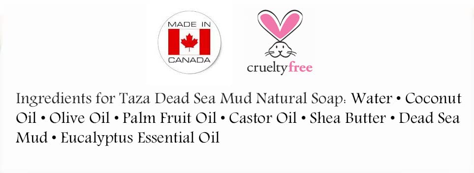 Miniatura 3 de Premium Taza - Jabón natural de barro mineral del Mar Muerto (paquete de 3) Cada piel radiante de 5.3 oz (150 g) contiene lodo mineral del mar