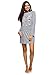 Produktbild oodji Ultra Damen Lounge-Kleid aus Baumwolle mit Elastischem Bund, Grau, DE 36 / EU 38 / S