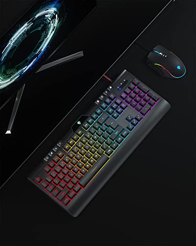 Image of Wired Gaming Keyboard and Mouse Combo,LED Backlit