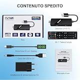 2026 dekoder TDT HD, OWERSLYN Tuner DVB-T2 TDT HDMI do starego telewizora, HDMI CEC, 1080P H.265 HEVC 10-bit, z wyjściem HDMI/AV, USB Mediaplayer, funkcją PVR i pilotem zdalnego sterowania 2 w 1