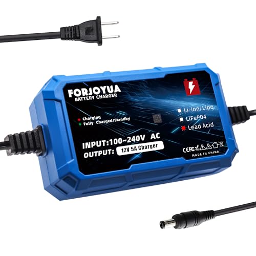 Chargeur de batterie 12V 5A pour résoudre les pannes de batterie plomb-acide 12V