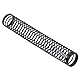 Knickschutzfeder einzeln 13mm (100mm Lang) - black matt