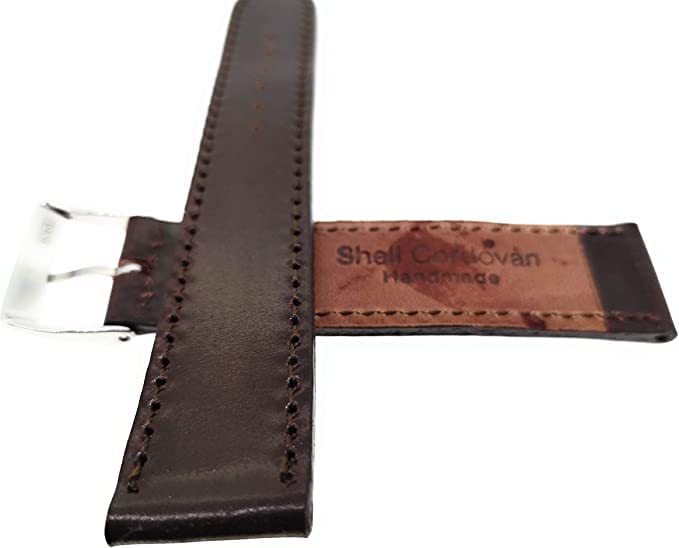 Fluco Cordovan Shell Uhrenarmband 2. Wahl 20mm braun Galopper-NL