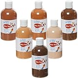 Bouteilles de peinture : Associez ces peintures aux outils de peinture Baker Ross, notamment les pinceaux, les pots d'eau, les toiles et bien d'autres choses encore (non inclus). Les couleurs sont disponibles dans une gamme de tons chair.