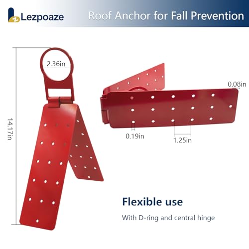 Image of Stainless Steel Roof Anchor Bracket - Heavy-Duty Fall Protection for Roofing & Construction, OSHA /ANSI Compliant, Corrosion Resistant
