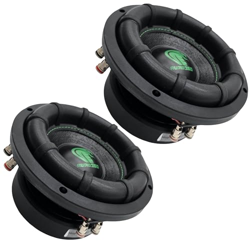 AUDIO360 ADS6525 6.5 High-Power Subwoofer 1200W Max Power Compact Design for Car Audio Systems - Bundle of 2 Subwoofers