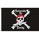 Beryllong Pirate Flag 3x5 Ft Predator Polyester Jolly Roger Flag with Grommets Double Sided Pirate Flag